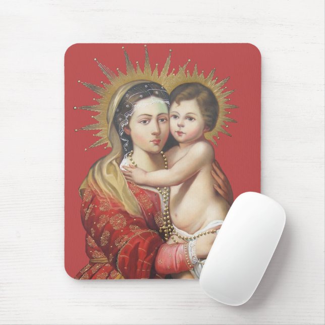 Tapis De Souris Madone et Enfant (Avec souris)