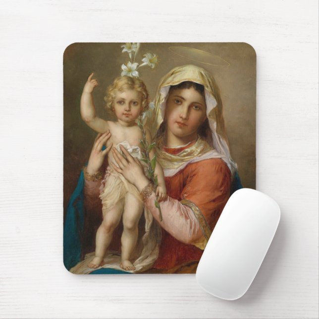 Tapis De Souris Madone et Enfant (Avec souris)