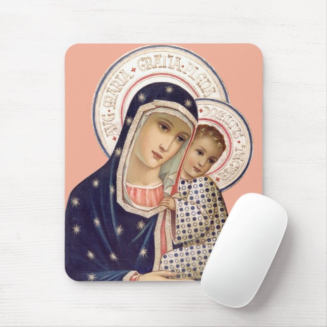 Tapis De Souris Madone et Enfant (Avec souris)