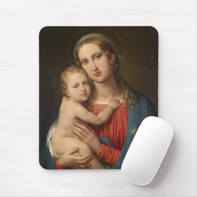 Tapis De Souris Madone et Enfant (Avec souris)