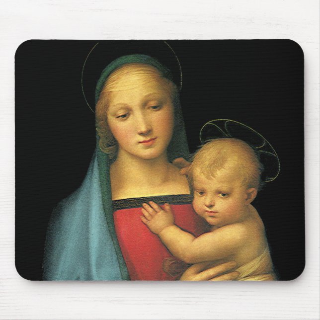 Tapis De Souris Madonna And Child, Madonna del Granduca par Raphae (Devant)