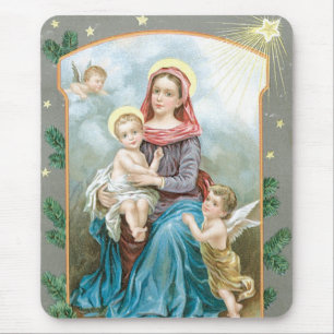 Tapis De Souris Madonna avec Christ Child