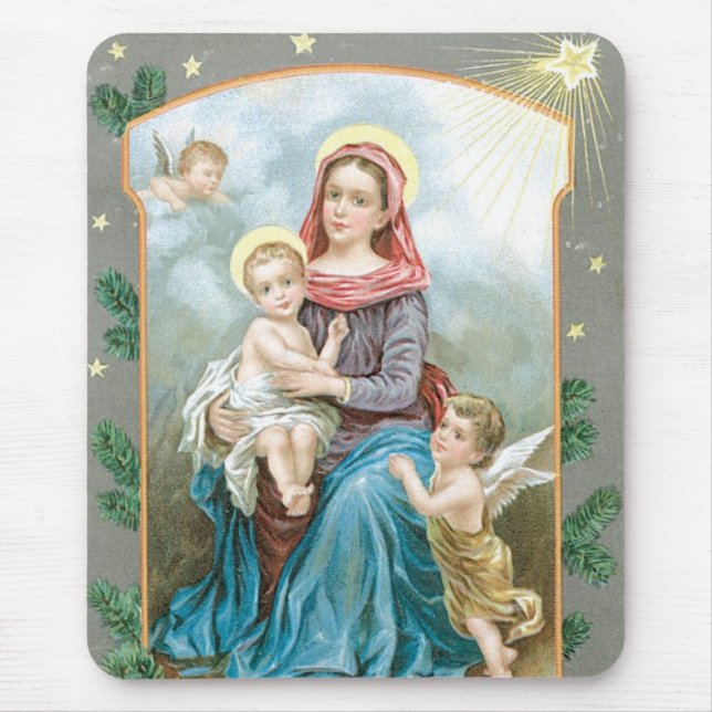 Tapis De Souris Madonna avec Christ Child (Devant)