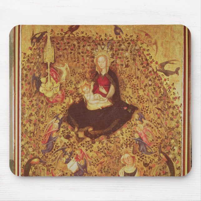 Tapis De Souris Madonna avec un rosier (Devant)