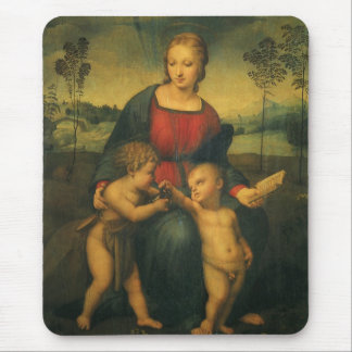 Tapis De Souris Madonna du Goldfinch par Raphael Sanzio