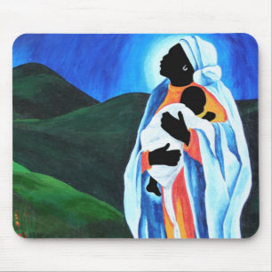 Tapis De Souris Madonna et enfant - espérez le monde 2008