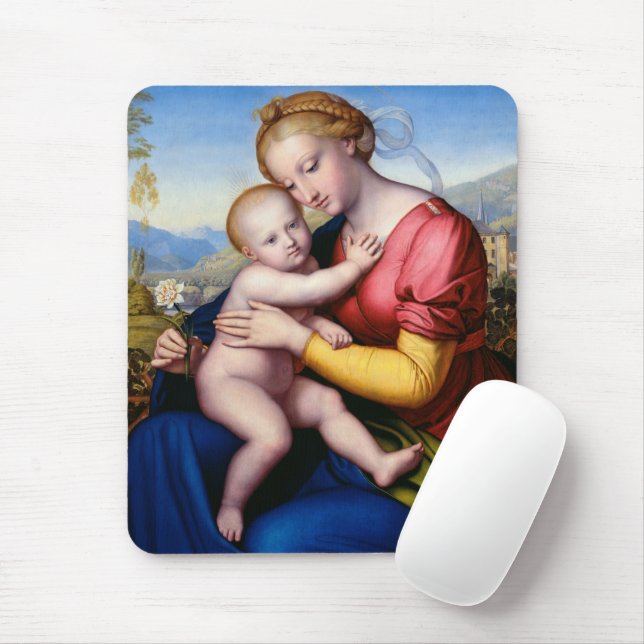 Tapis De Souris Madonna et son enfant (Avec souris)