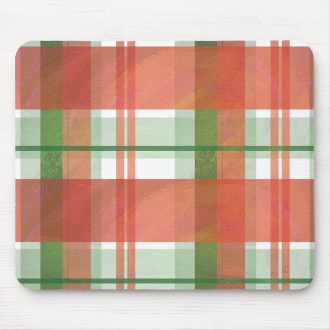 Tapis De Souris Madras Plaid Noël (Devant)