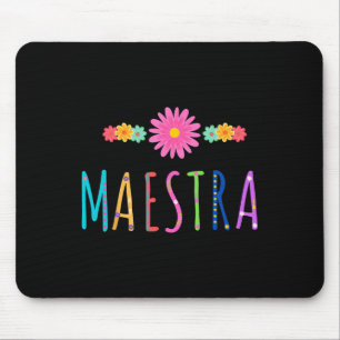 Tapis De Souris Maestra Cinco De Mayo Espagnol Mexicain Enseignant
