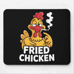 Tapis De Souris Magasin de fumage de poulet frit drôle amateur de