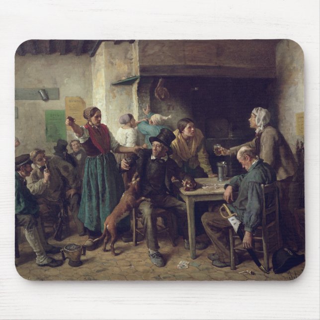 Tapis De Souris Magasin de vin lundi, 1858 (Devant)