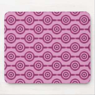 Tapis De Souris Magenta Cercles tendance Mousepad