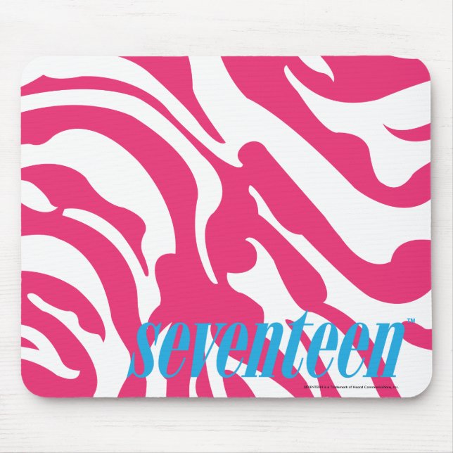 Tapis De Souris Magenta de zèbre (Devant)
