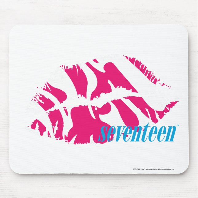 Tapis De Souris Magenta de zèbre (Devant)