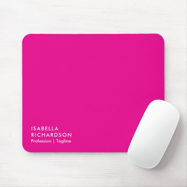 Tapis De Souris Magenta Élégant Et Moderne (Avec souris)