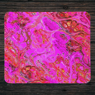 Tapis De Souris Magenta Marbre Swirl Souris