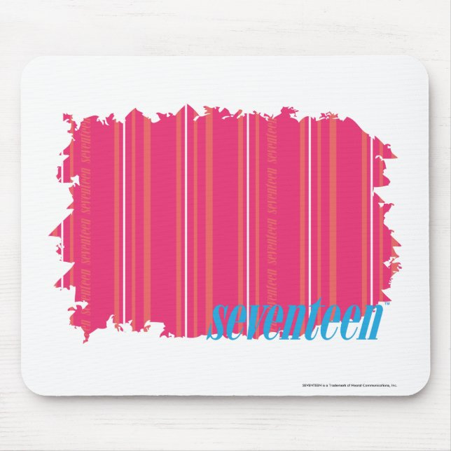 Tapis De Souris Magenta mince 2 de rayures (Devant)
