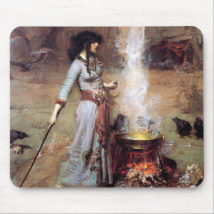 Tapis De Souris Magic Circle John William Waterhouse