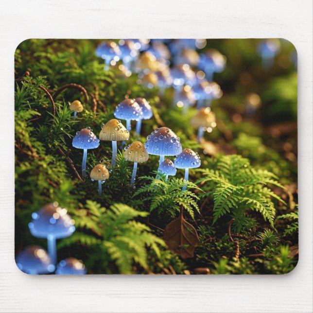 Tapis De Souris Magical Bioluminescent Fungi - Deep Forest (Devant)