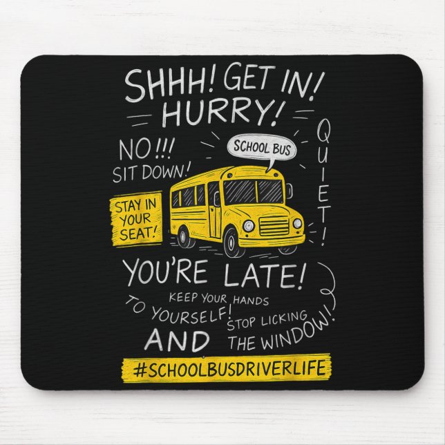 Tapis De Souris Magical School Bus Driver Last Day Of School Bus D (Devant)
