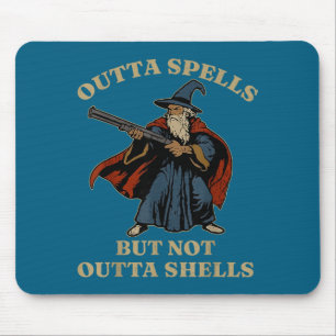 Tapis De Souris Magicien de fantaisie sans sorts mais avec des coq