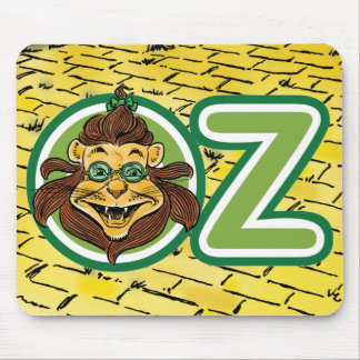 Tapis De Souris Magicien d'Oz vintage, Lion dans la lettre O
