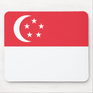 Tapis De Souris Magnet de drapeau de Singapour