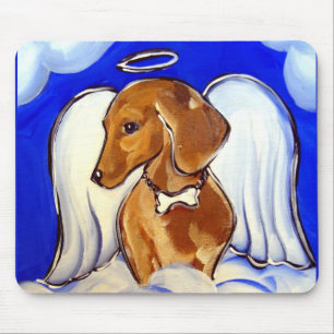 Tapis De Souris "Magnifique Angel Dachshund MousePads"