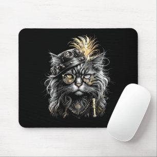 Tapis De Souris Magnifique chat Steampunk 