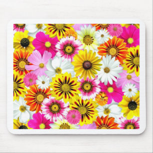 Tapis De Souris Magnifique fleurs rose jaune Accessoires motifs