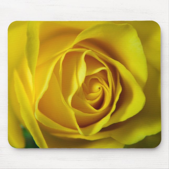 Tapis De Souris Magnifique image macro rose jaune (Devant)