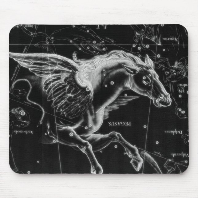 Tapis De Souris magnifique mystique ailes volantes cheval (Devant)