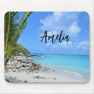 Tapis De Souris Magnifique plage tropicale turquoise