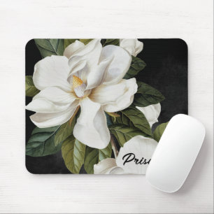 Tapis De Souris Magnolia florale botanique personnalisée