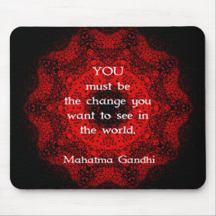 Tapis De Souris Mahatma Gandhi Sagesse Dire action