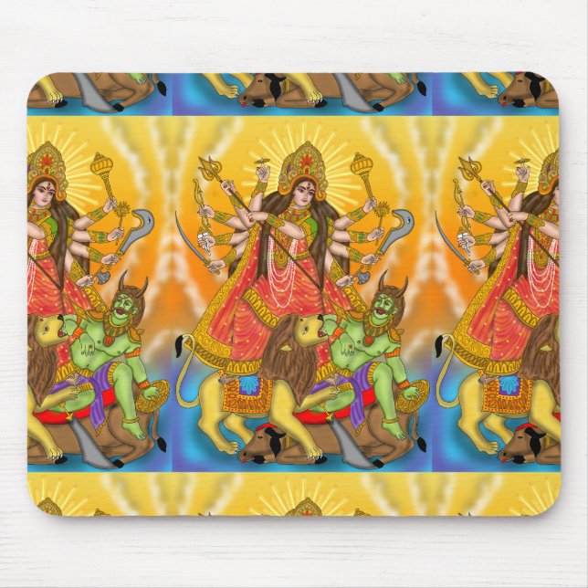 Tapis De Souris Mahishasur Mardini Durga (Devant)