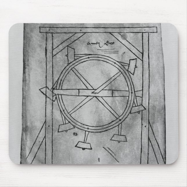 Tapis De Souris Maillets et roue de mouvement censément perpétuel (Devant)