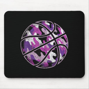 Tapis De Souris Maillot Camouflage Ballon de Basket Joueur de Bask