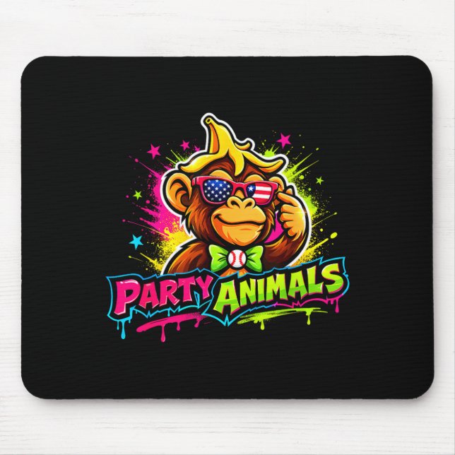 Tapis De Souris Maillot de baseball Party animals  (Devant)