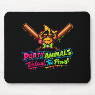 Tapis De Souris maillot de baseball Party animals