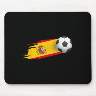 Tapis De Souris Maillot de foot de l'Espagne avec drapeau espagnol