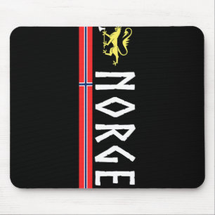 Tapis De Souris Maillot de foot Norge Drapeau de la Norvège Norvég