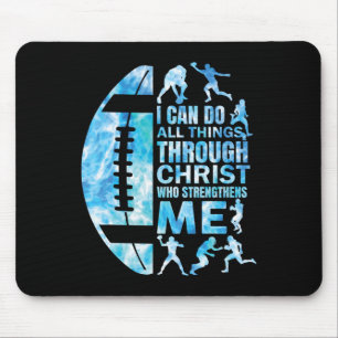 Tapis De Souris Maillot de football chrétien femmes garçons hommes