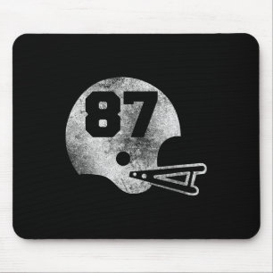 Tapis De Souris Maillot de football vintage numéro 87 numéro de jo
