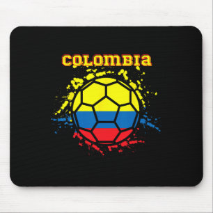 Tapis De Souris Maillot de footballeur colombien drapeau colombien