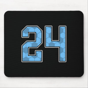 Tapis De Souris Maillot de joueur de football à motif bleu numéro