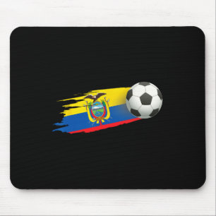 Tapis De Souris Maillot Drapeau Équateur - Football Ll Piedll