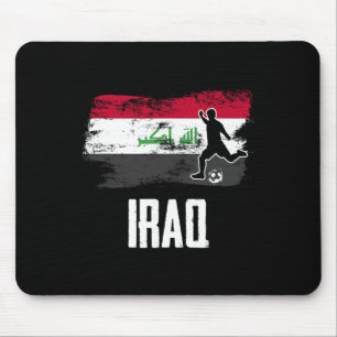 Tapis De Souris Maillot drapeau irakien Équipe de football irakien