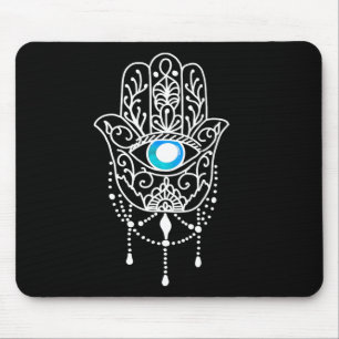 Tapis De Souris Main de Hamsa mauvais œil Namaste Yoga Méditation 