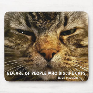 Tapis De Souris Maine Coon et proverbe irlandais Mème